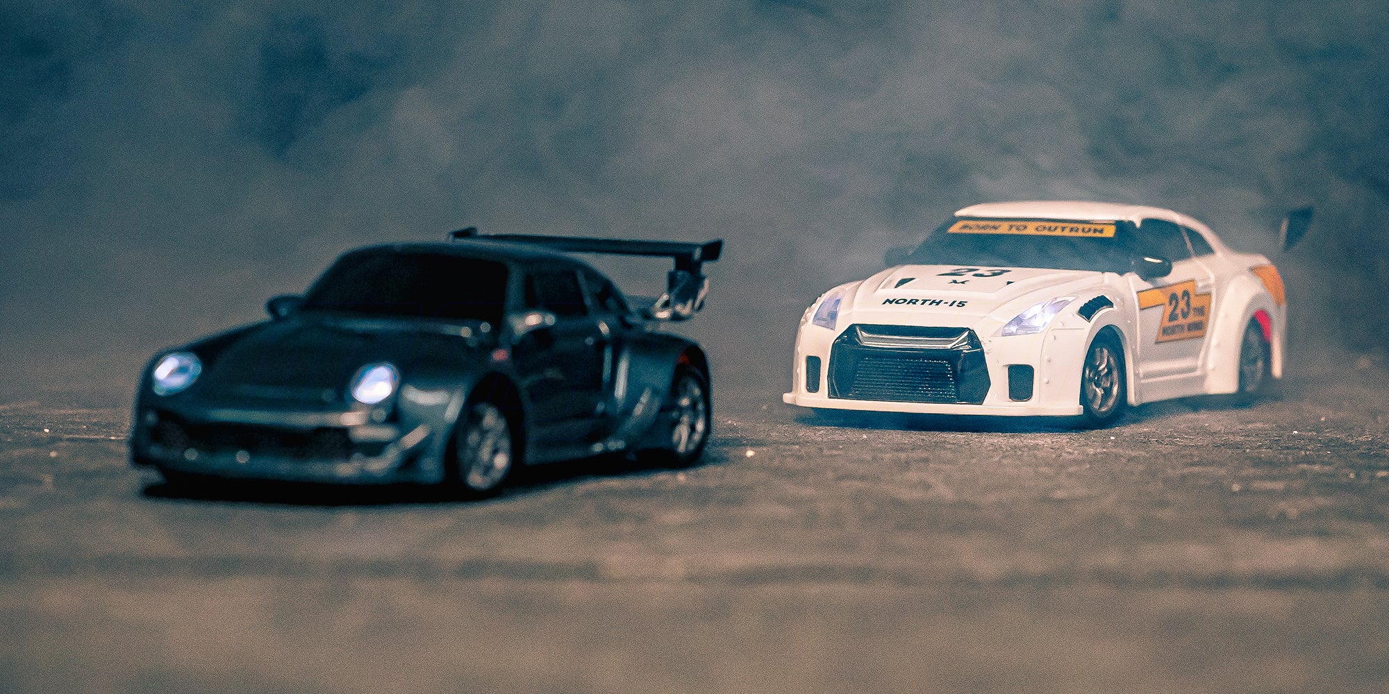 Mini BTD der laver hjulspin og kører efter hinanden