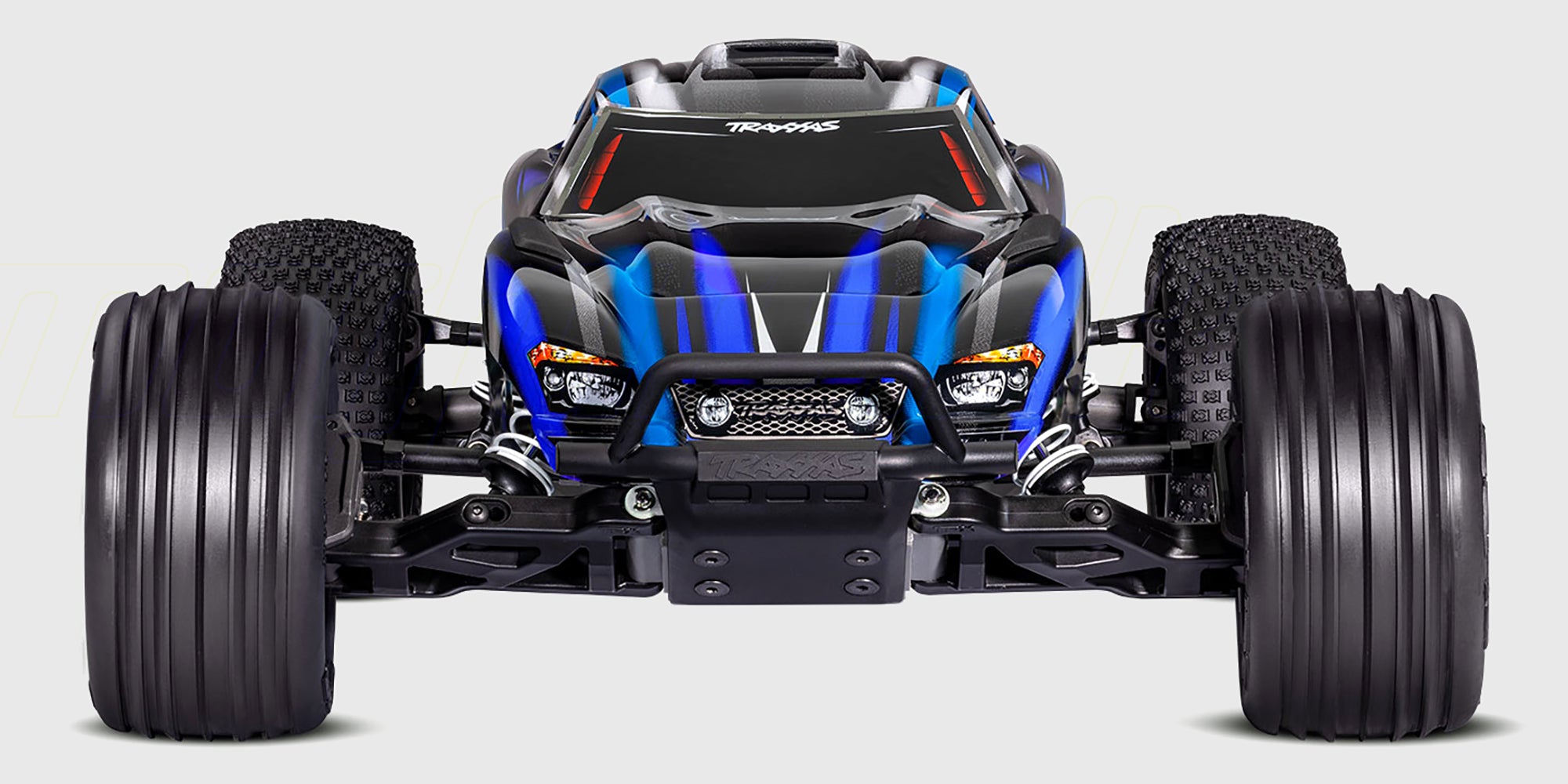 Kraftfuld Traxxas Rustler Brushless med justerbar topfart og solidt chassis