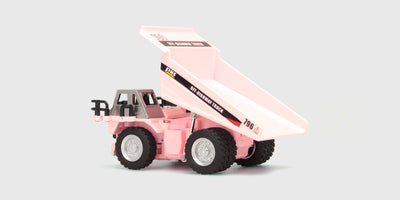 Pink Mini Engineering Car dumper med løftet tiplad