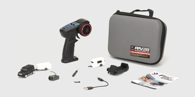 Tasken med hele sættet pakket og klar til tur