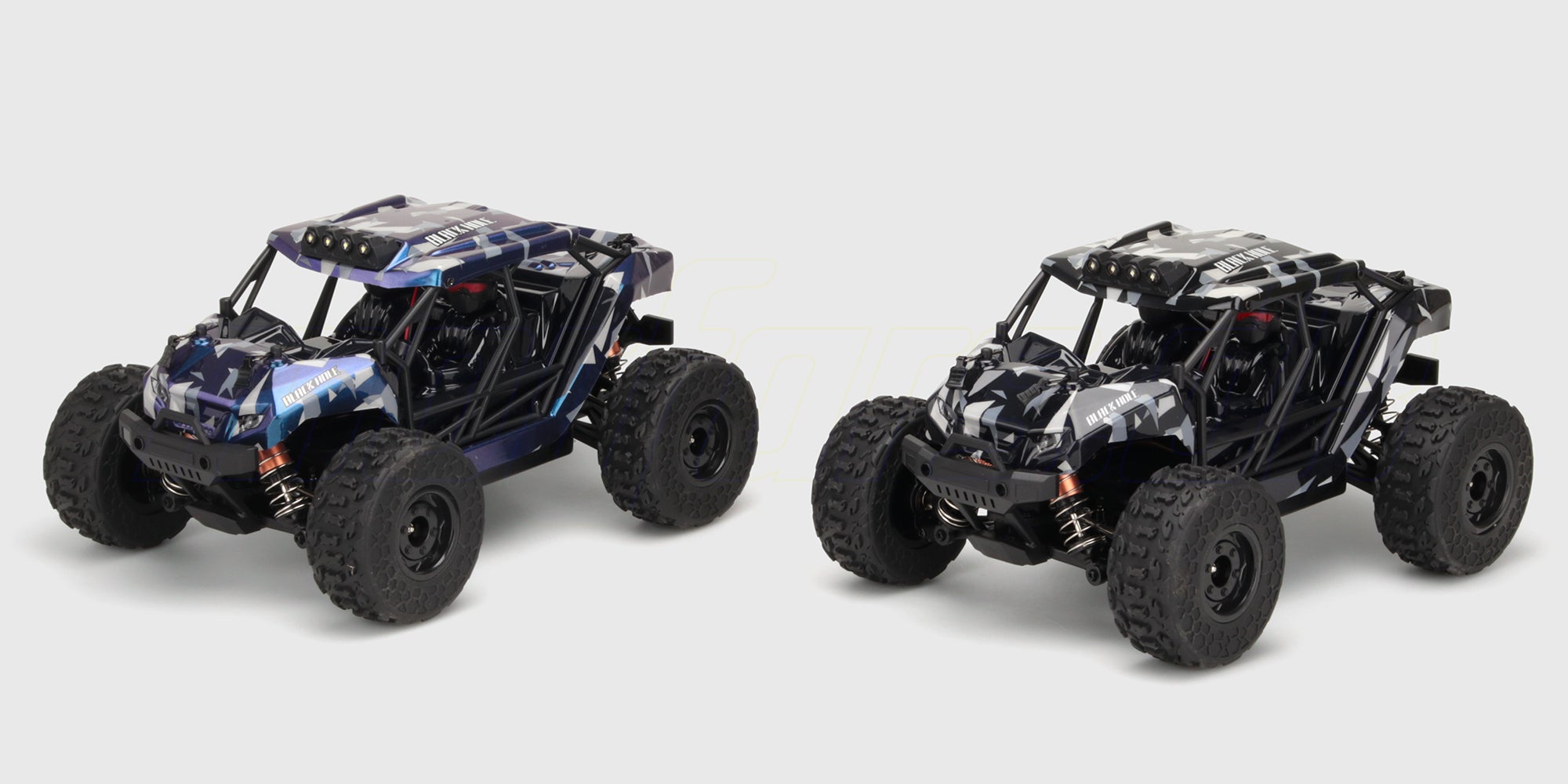 Hurricane Rock Racer modele findes i sort og blå farve
