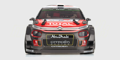Detaljeret HyperGo Drift fjernstyret Citroen rallybil med aerodynamisk karrosseri til RC-drift.