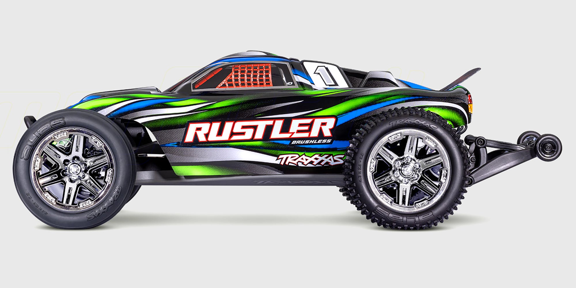 Rustler Brushless – fjernstyret bil med 55 km/t topfart og kraftfuld brushless motor