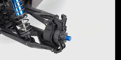 Traxxas X-Maxx 8S monster truck med belted Sledgehammer dæk og kraftfuldt brushless system.