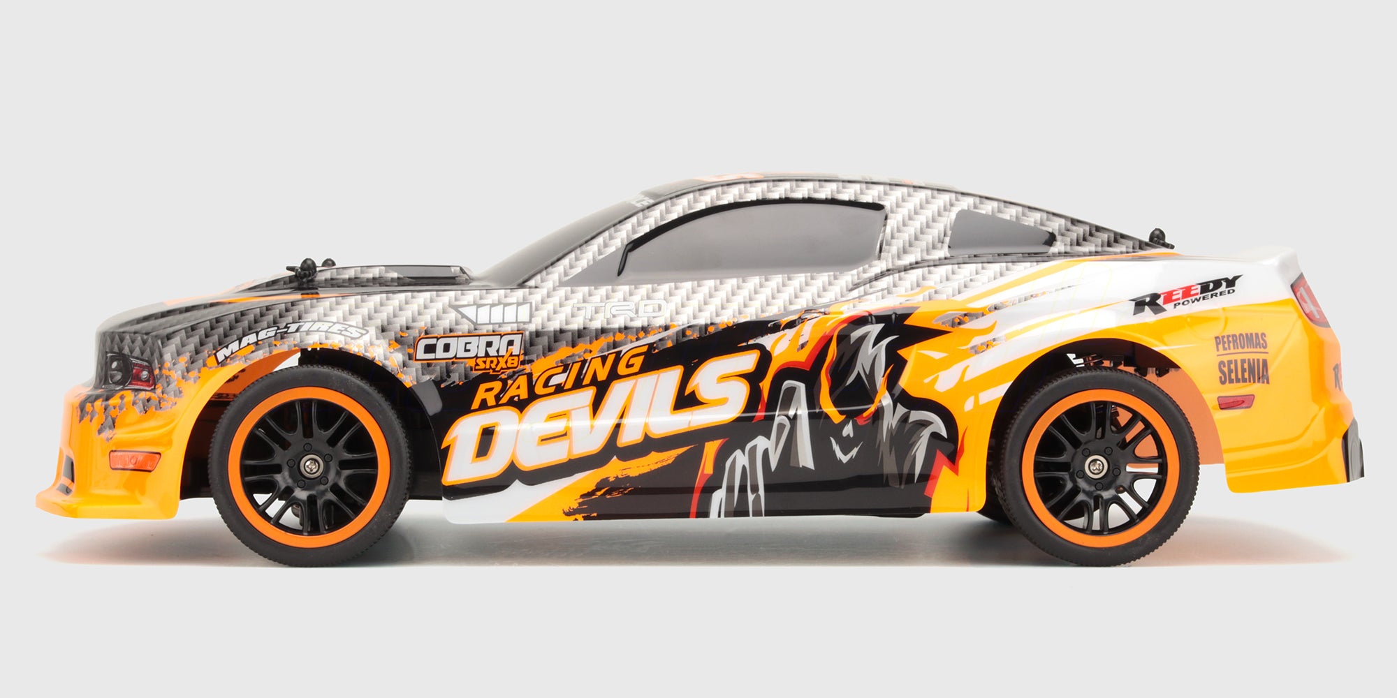 Orange Xtreme Racer Rally Sprint set direkte fra siden